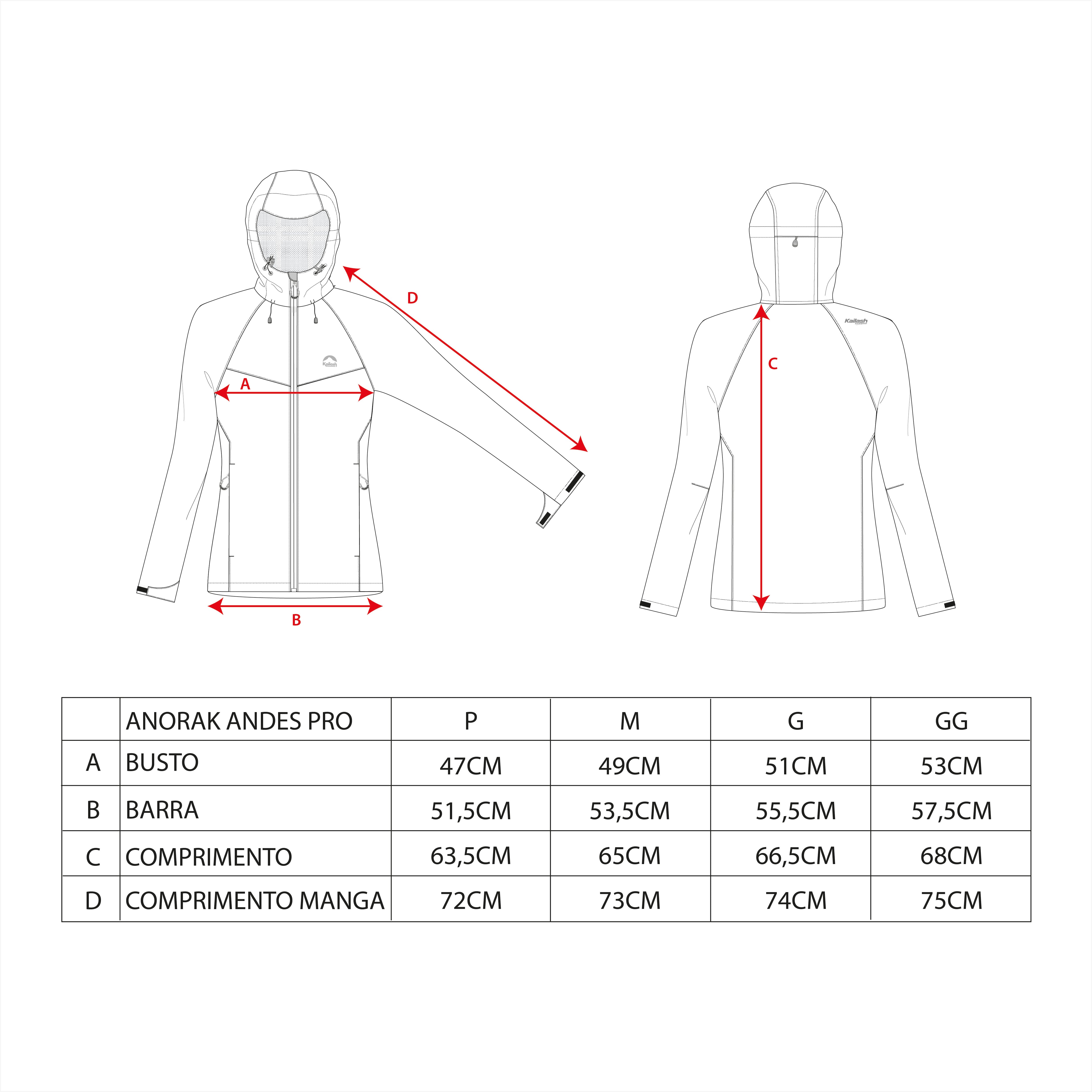 JAQUETA ANORAK ANDES PRO IMPERMEÁVEL FEMININO - Kailash JAQUETA ANORAK ANDES PRO IMPERMEÁVEL FEMININO - Kailash
