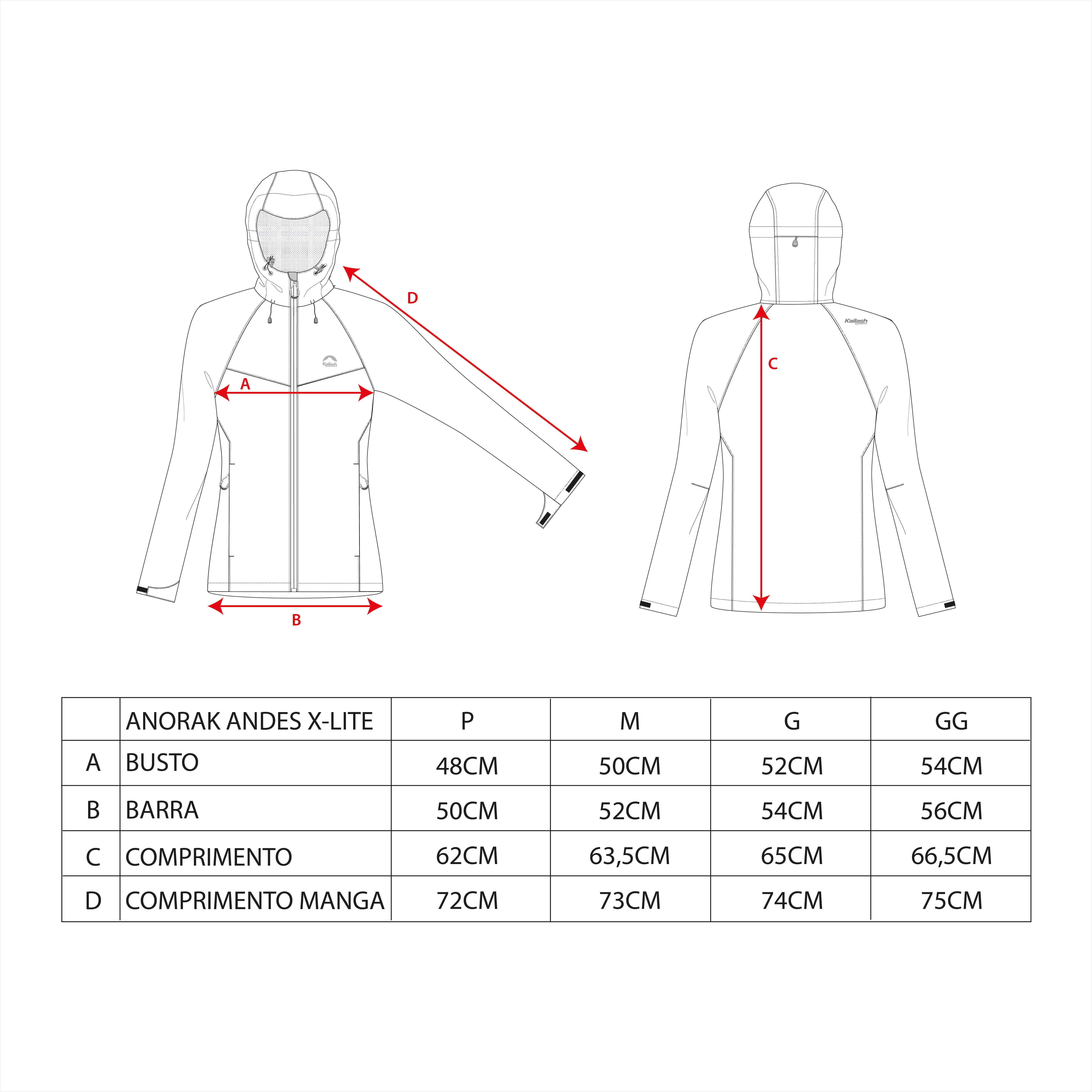JAQUETA ANORAK ANDES X-LITE IMPERMEÁVEL FEMININO (Cópia) - Kailash JAQUETA ANORAK ANDES X-LITE IMPERMEÁVEL FEMININO (Cópia) - Kailash