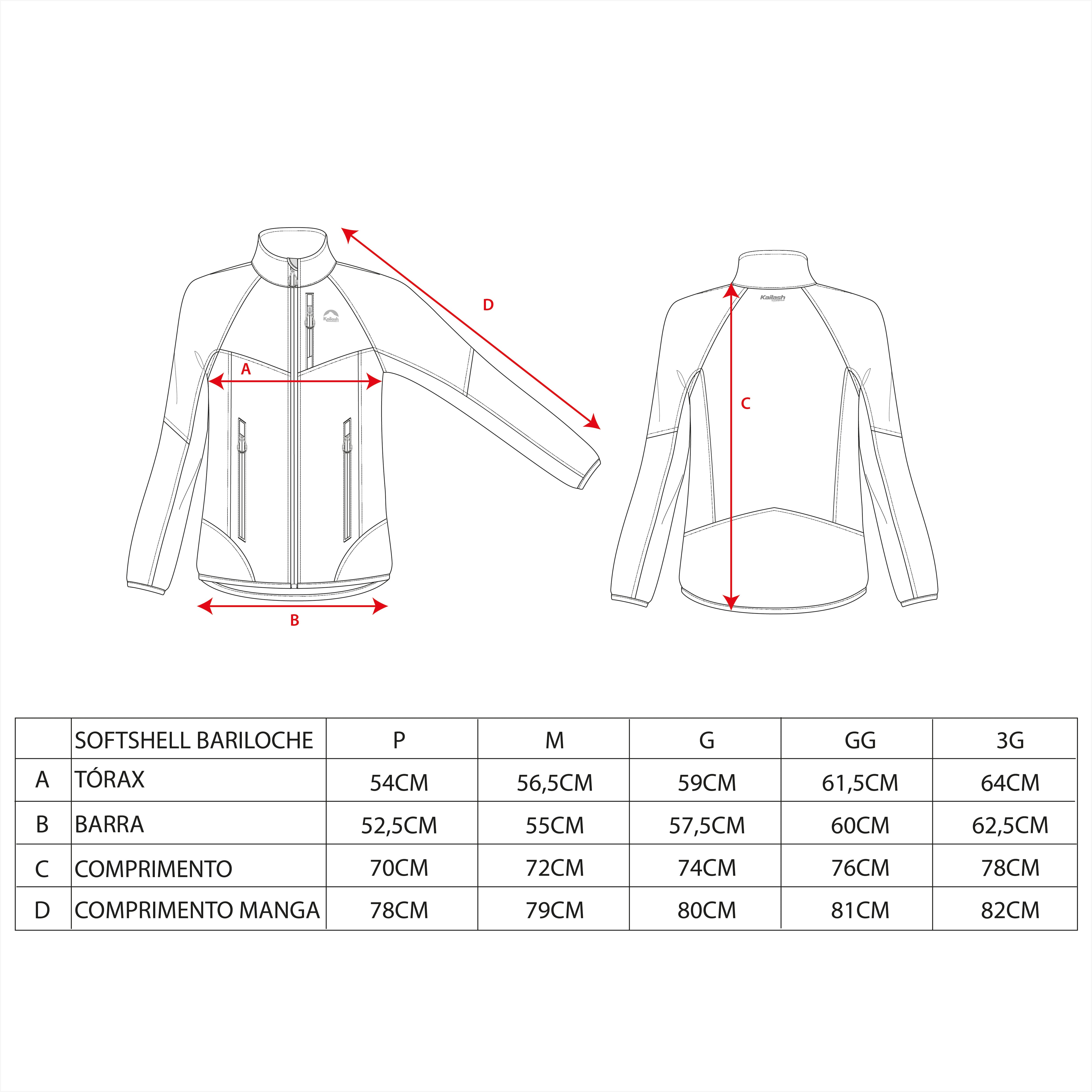 JAQUETA SOFTSHELL BARILOCHE MASCULINO - Kailash JAQUETA SOFTSHELL BARILOCHE MASCULINO - Kailash