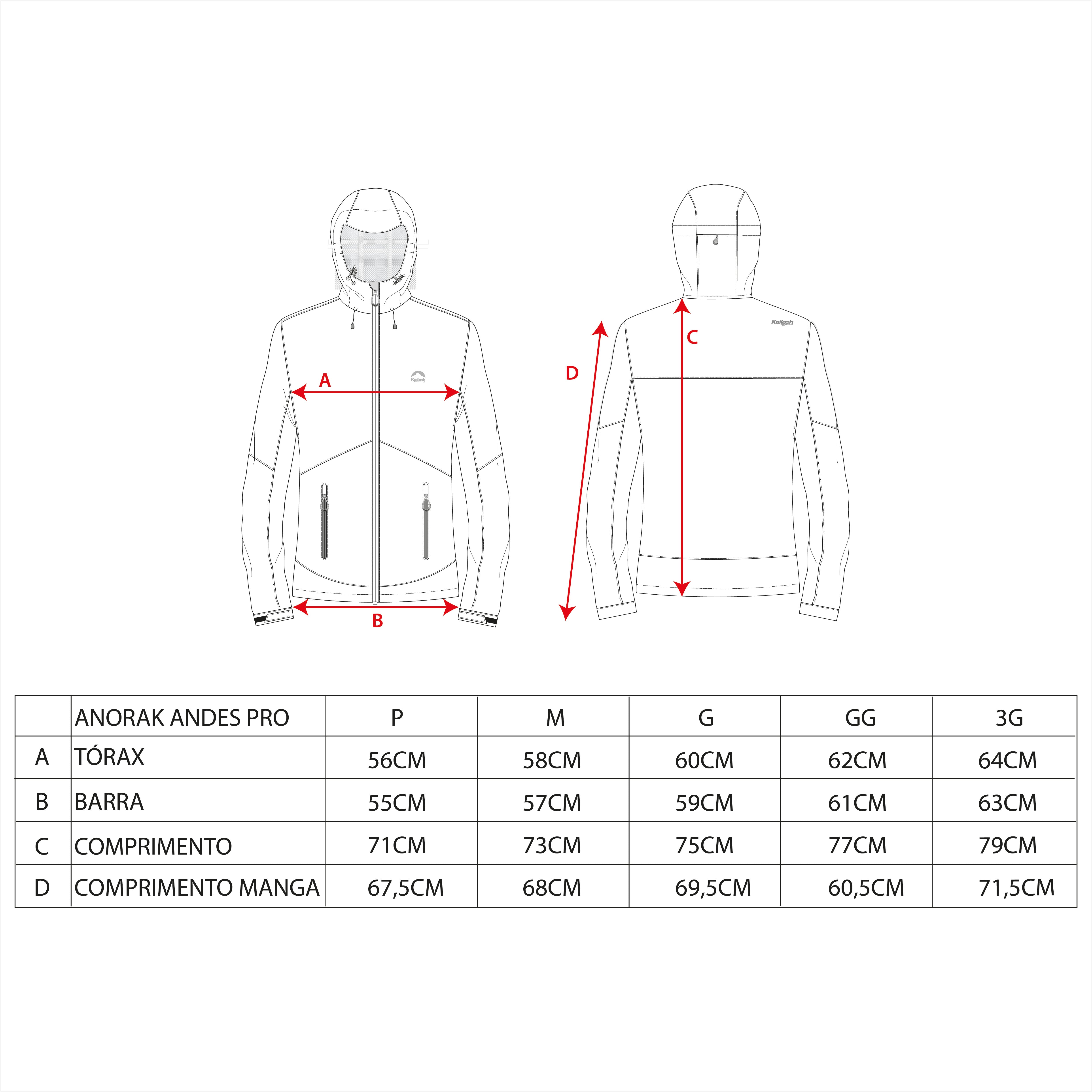 JAQUETA ANORAK ANDES PRO IMPERMEÁVEL MASCULINO - Kailash JAQUETA ANORAK ANDES PRO IMPERMEÁVEL MASCULINO - Kailash