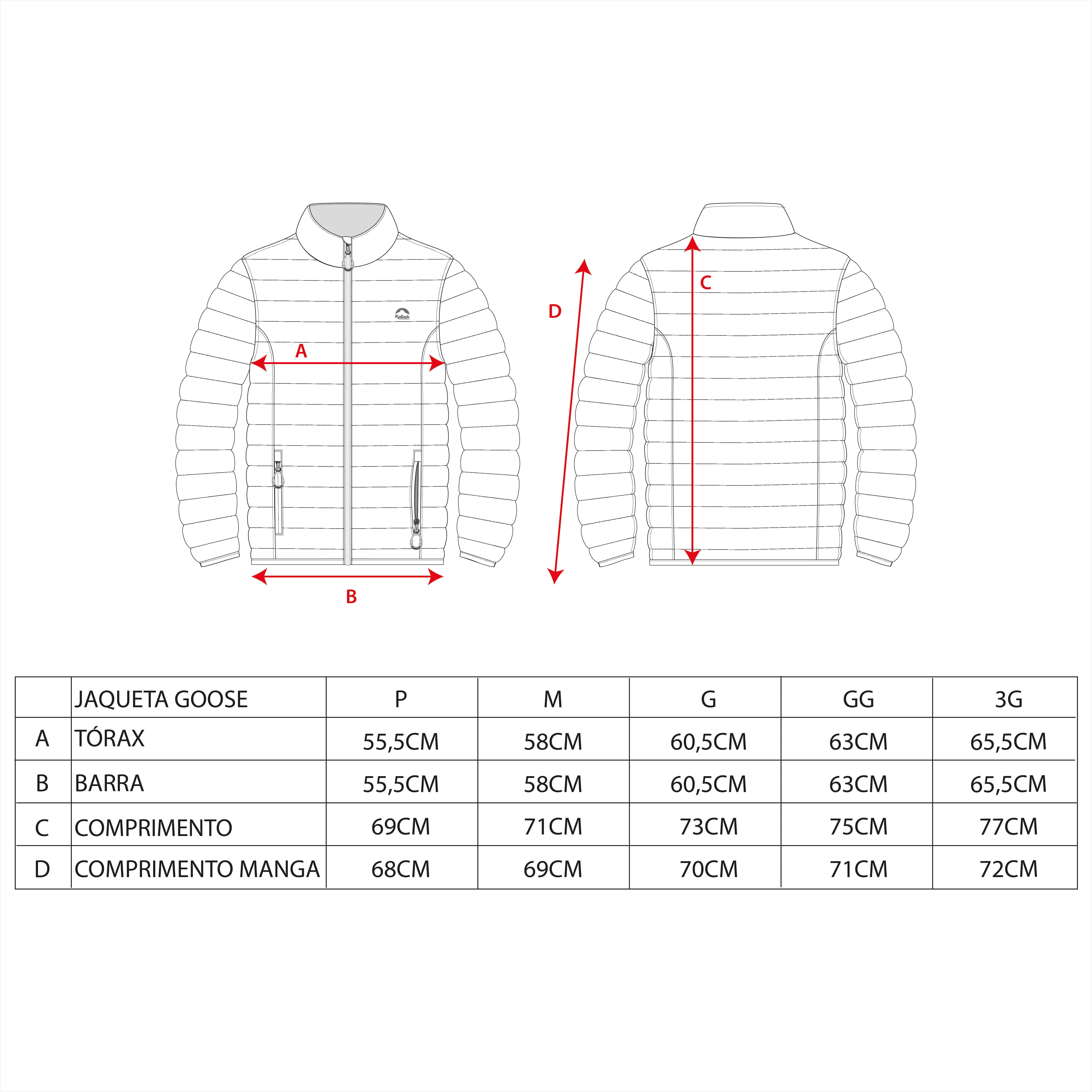 JAQUETA GOOSE DOWN PUFFER MASCULINO - Kailash JAQUETA GOOSE DOWN PUFFER MASCULINO - Kailash