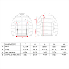 JAQUETA GOOSE DOWN PUFFER MASCULINO - Kailash JAQUETA GOOSE DOWN PUFFER MASCULINO - Kailash