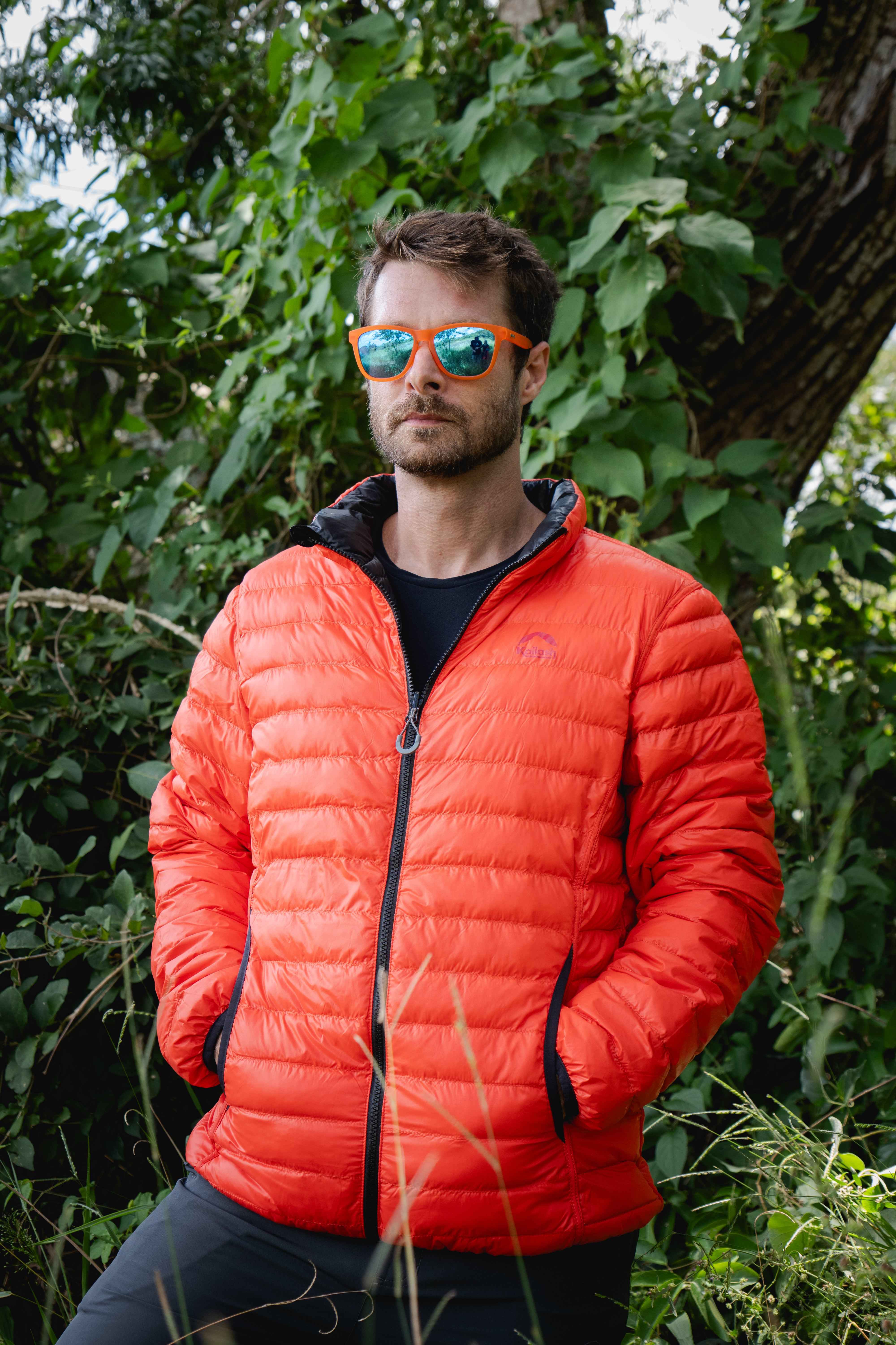 Kailash Jaqueta Laranja Masculina Jaqueta De Pluma De Ganso Goose Down Masculino Kailash