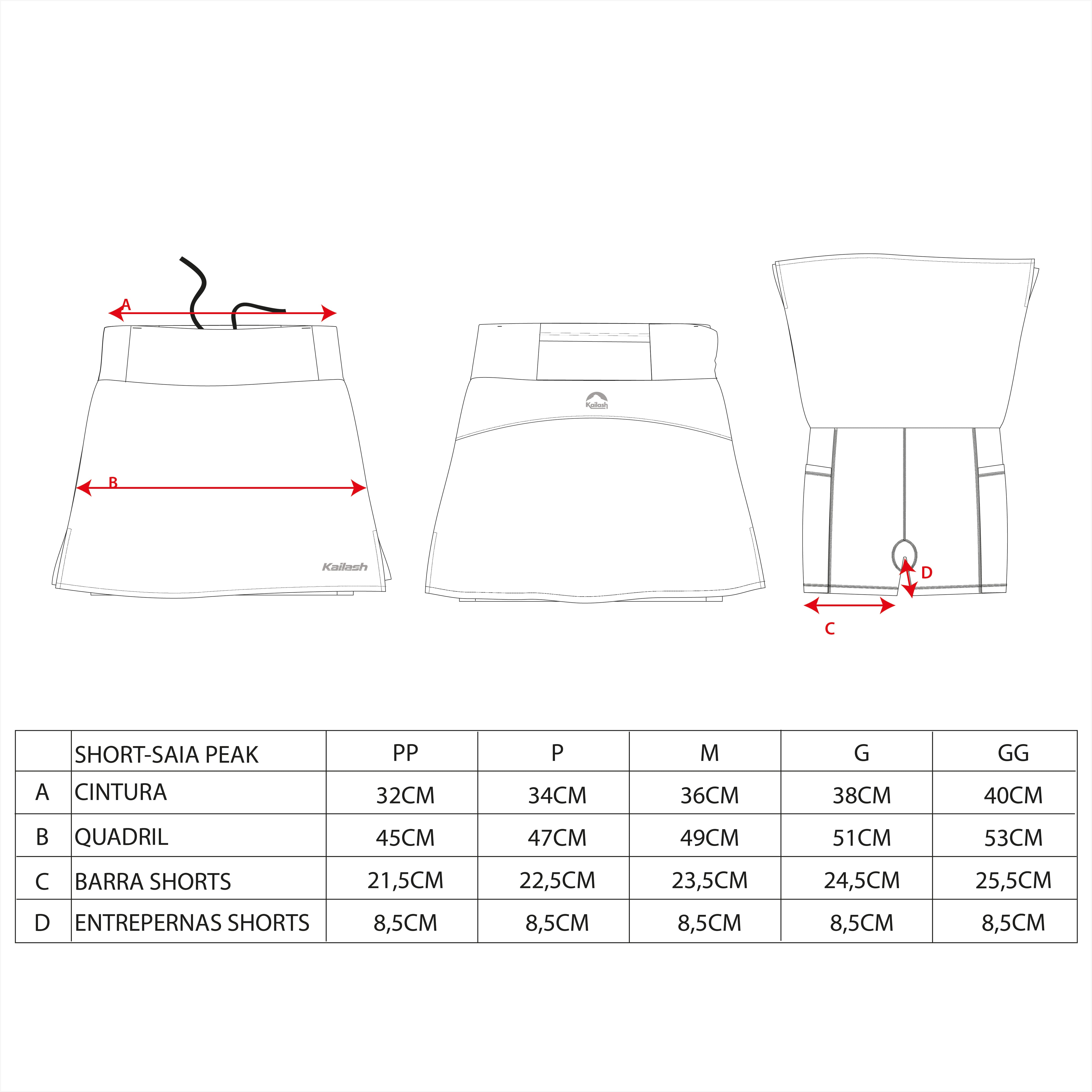 SHORT-SAIA PEAK WMN'S FEMININO - Kailash SHORT-SAIA PEAK WMN'S FEMININO - Kailash