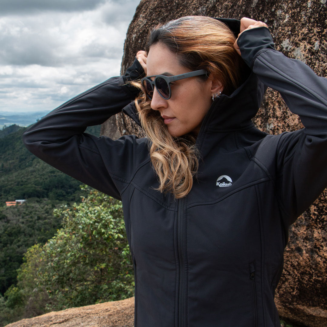 JAQUETA SOFTSHELL ASPEN COM CAPUZ FEMININO - Kailash JAQUETA SOFTSHELL ASPEN COM CAPUZ FEMININO - Kailash
