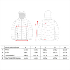 JAQUETA PUFFER DOUBLE PATAGÔNIA SINTÉTICA MASCULINO
