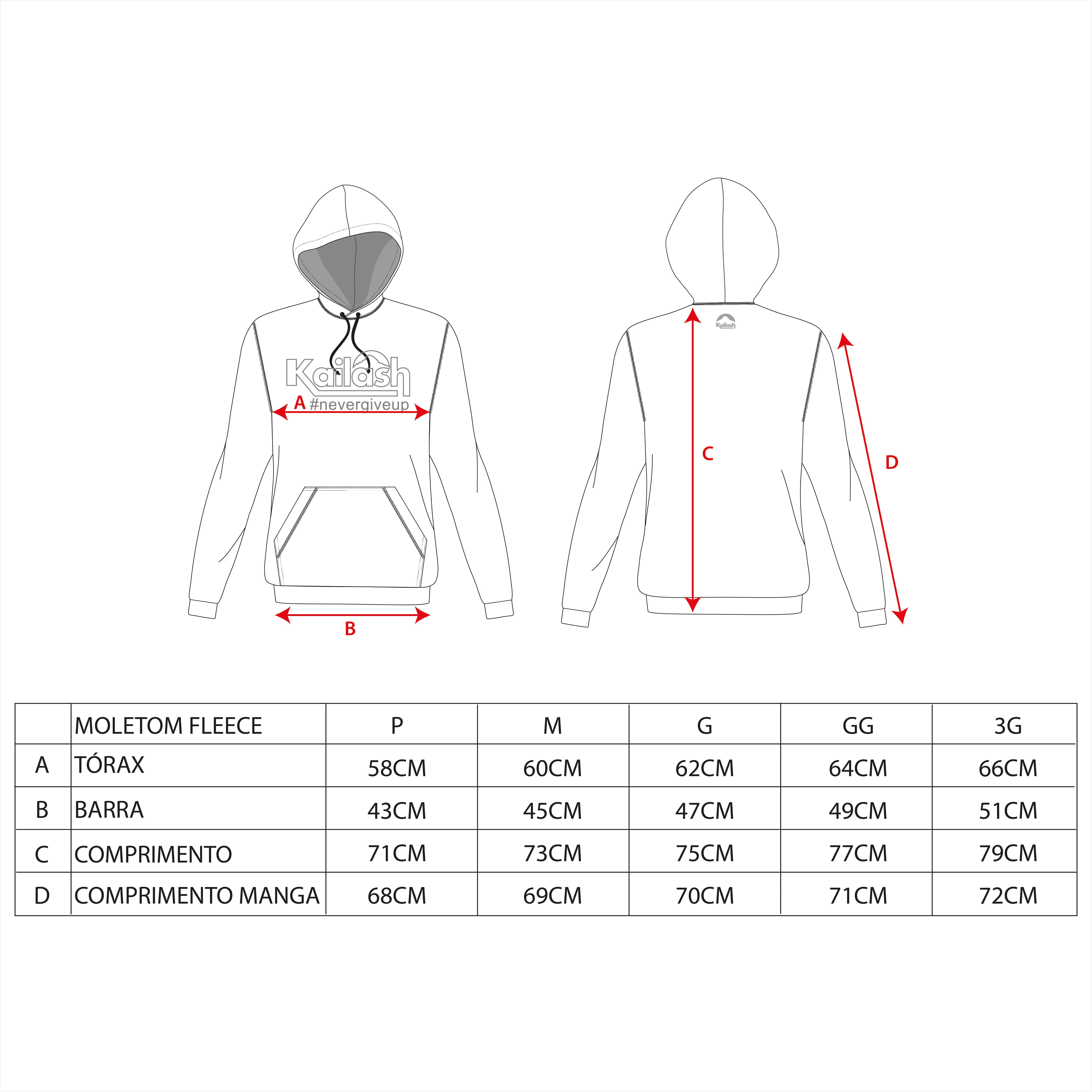 MOLETOM FLEECE MID HOODIE MASCULINO - Kailash