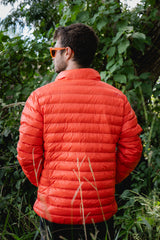 JAQUETA PUFFER DUPLA FACE PLUMA GANSO MASCULINO